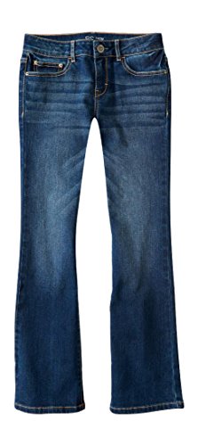 P.S. From Aeropostale Girls Dark Wash Core Bootcut Jean Slim