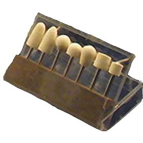 7pc. Felt Bob Set in Cassette Holder by Papa John'S Toolbox