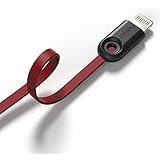 iPhone Cable , IMKEY&reg; Apple MFi Certified 6.5 Feet Tangle-Free Lightning to USB Cable for iPhone 6S / 6 Plus, iPhone 5S 5C 5, iPad Air, iPad Mini, iPad Pro, iPad 4th, iPod - (Red)