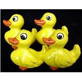 Set of 4 Yellow Ducky Drawer Pulls/Knobs