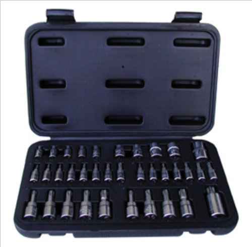 Advanced Tool Design Model  ATD-125  35Pc TORX Bit Set 1/4, 3/8, 1/2 Drive