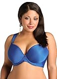 Ashley Stewart Women's Plus Size Plunge Butterfly Bra Ocean Blue 40D3