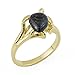 Turtle Ring with Black Coral in 14K Yellow Gold - title=
