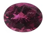 APPROXIMATELY .90CT 8X6MM OVAL CHECKERBOARD RUBELLITE TOURMALINE.
