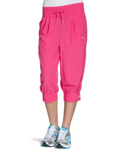 PUMA Damen Hose PUMAscript 3/4 Woven, raspberry rose, S, 819223 07 Preisvergleich