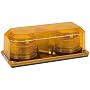 Wolo Model  3700M-A Priority 2 Magnetic Mount Strobe Mini Bar Warning Light - Amber