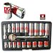 Professional-Quality 3/8" Drive SAE 21-Piece Hi-Visibility Chrome Socket Set