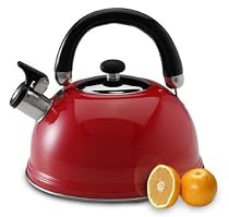 Farberware Temptation 3-Quart Teakettle, Red