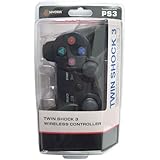 Playstation 3 PS3 Twin Shock 2.4 Ghz Wireless Controller BLACK