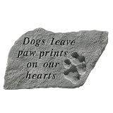 Dogs Leave Paw Prints Garden Stone