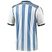 Adidas Men's Argentina Home Jersey (Large) (White/Blue/Black)