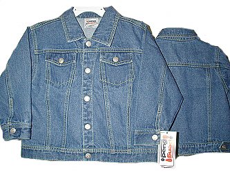 Children's Sizes 2/3/4/5/6/7 Cotton Denim Western Snap Buttons Jackets, (Prepack=24 PCS Assorted Sizes, Each $8.50)