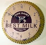 RETRO BOTTLE TOP MILK CLOCK