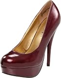 Madden Girl Women's Caity Platform Pump,Wine Patent,8.5 M US