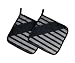 Berndes Topflappen grau/schwarz gestreift