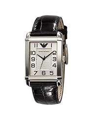 Armani Leather Collection Silver-tone Dial Ladies Watch AR0487