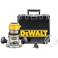 DEWALT DW618K 2-1/4 HP Electronic Variable Speed Fixed Base Router with So Start Kit