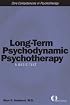 Long-Term Psychodynamic Psychotherapy: A Basic Text (Core Competencies in Psychotherapy)