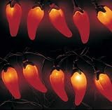 Red Hot Chili Pepper String Lights - Set of 10