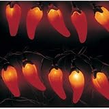 Red Hot Chili Pepper String Lights - Set of 10