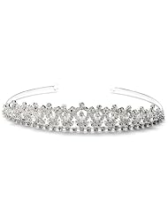 Bridal Crown, Sweetheart Rhinestone Wedding Tiara 3027 by USABride