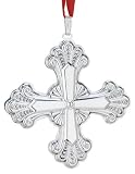 Reed & Barton Annual Sterling Silver Christmas Cross Ornament