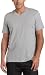 Calvin Klein Men's Liquid Cotton Jersey V-Neck Tee,Concrete,X-Large