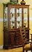 Kitchen & Housewares : Birch Veneer And Glass Buffet With Hutch