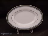 NORITAKE PIEDMONT PLATINUM 4334 BUTTER/RELISH TRAY