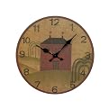 Wood Primitive Wall Clock