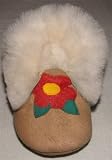 Tibet PLATEAU soft sole infant leather baby shoes BOOTIES with FLEECE flower