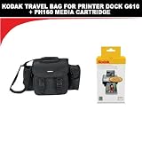 Kodak Travel Bag for Printer Dock G610 + PH160 Media Cartridge for Kodak EasyShare Printer Docks