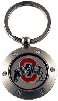 NCAA Officially Licensed Spinner Key Chain Key Ring (Ohio State Buckeyes)