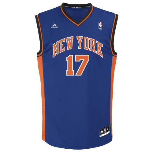 NBA Men's New York Knicks Jeremy Lin #17 Replica Jersey (Royal, Medium)