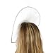 Big Kentucky Derby Feather Floral Organza Headband Fascinator Cocktail Hat White