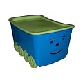 Spielzeugkiste Smiley blau
