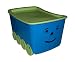 Spielzeugkiste Smiley blau