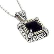 Amethyst 2 Tone Necklace 16" Adjustable