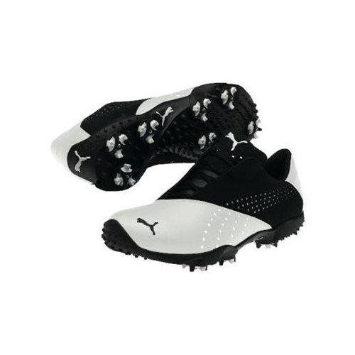 Puma Men's Tour Saddle SL Golf Shoes White/Black - 10