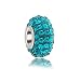 Bling Jewelry Blue Zircon Color Swarovski Crystal Bead 925 Silver Fits Pandora