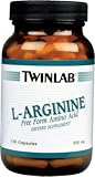 Twinlab L-Arginine 500mg, 100 Capsules (Pack of 3)