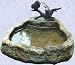 bronze sparrows statue home garden basin sculpture New