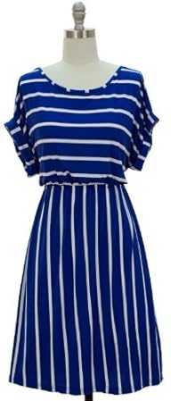 Picnic Party Striped Short Sleeve Dre…