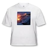 VWPics Underwater Reefs - Lava flowing into the Pacific Ocean, Volcanoes National Park, Big Island, Hawaii - T-Shirts