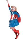  : Child Captain America Girl Costume