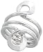 Sterling Silver Hand Made, Freeform Wire Ring, 1 5/16 (34mm) wide
