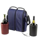 Caddy-O Cloth Dual Wine Tote - Blue