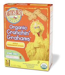 Earth's Best Sesame Street Apple Cinnamon Crunchin Graham