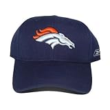 New Reebok Denver Broncos Sideline On-Field Fitted NFL Hat - Navy Blue, 7 3/8