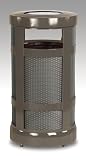 Howard Architek 17 gallon Steel Radius Urn Top Architectural Bronze/Medium Bronze Ash/Trash A17SUABZ